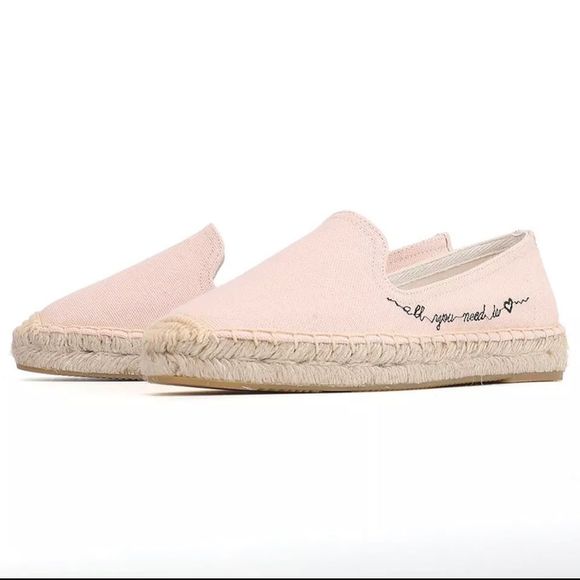 NEW « all you need is love » espadrilles - Picture 1 of 8